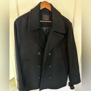 Banana Republic Black Peacoat